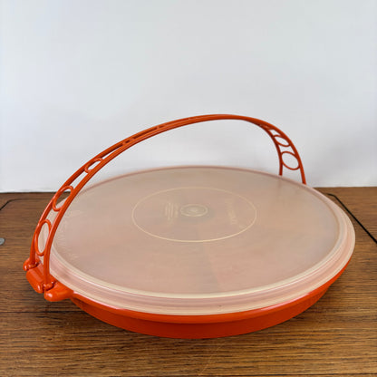Vintage tupperware snackschaal met hengsel