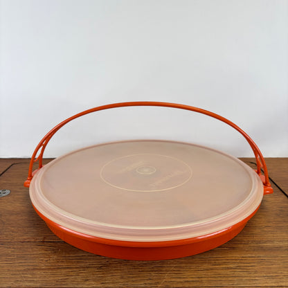 Vintage tupperware snackschaal met hengsel