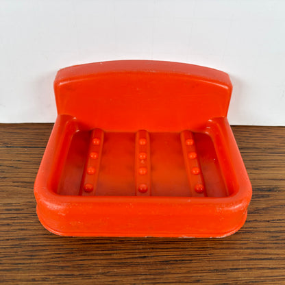 Vintage oranje zeepbakje