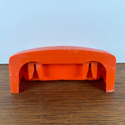 Vintage oranje zeepbakje