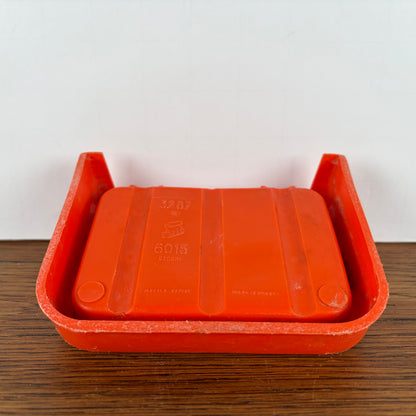 Vintage oranje zeepbakje