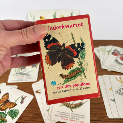 Vintage vlinder kwartet