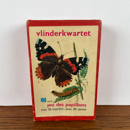 Vintage vlinder kwartet