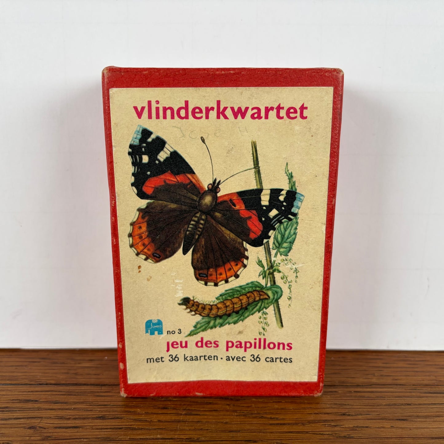 Vintage vlinder kwartet