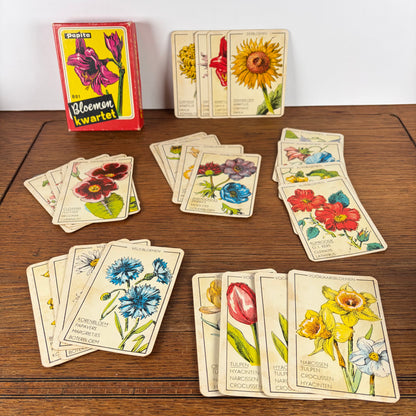 Vintage bloemen kwartet