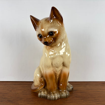 Vintage katten beeld Siamees