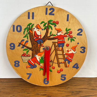 Vintage houten kinderklok