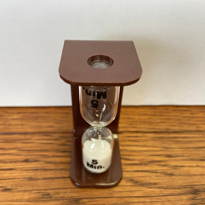 Vintage zandloper bruin