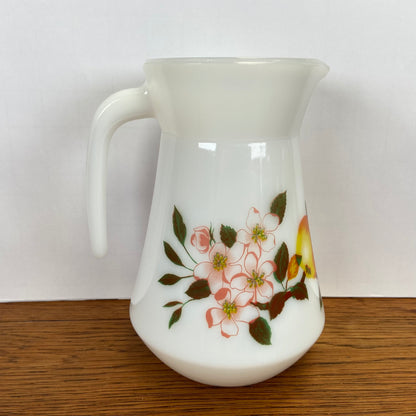 Vintage Arcopal waterkan Appel en Bloesem