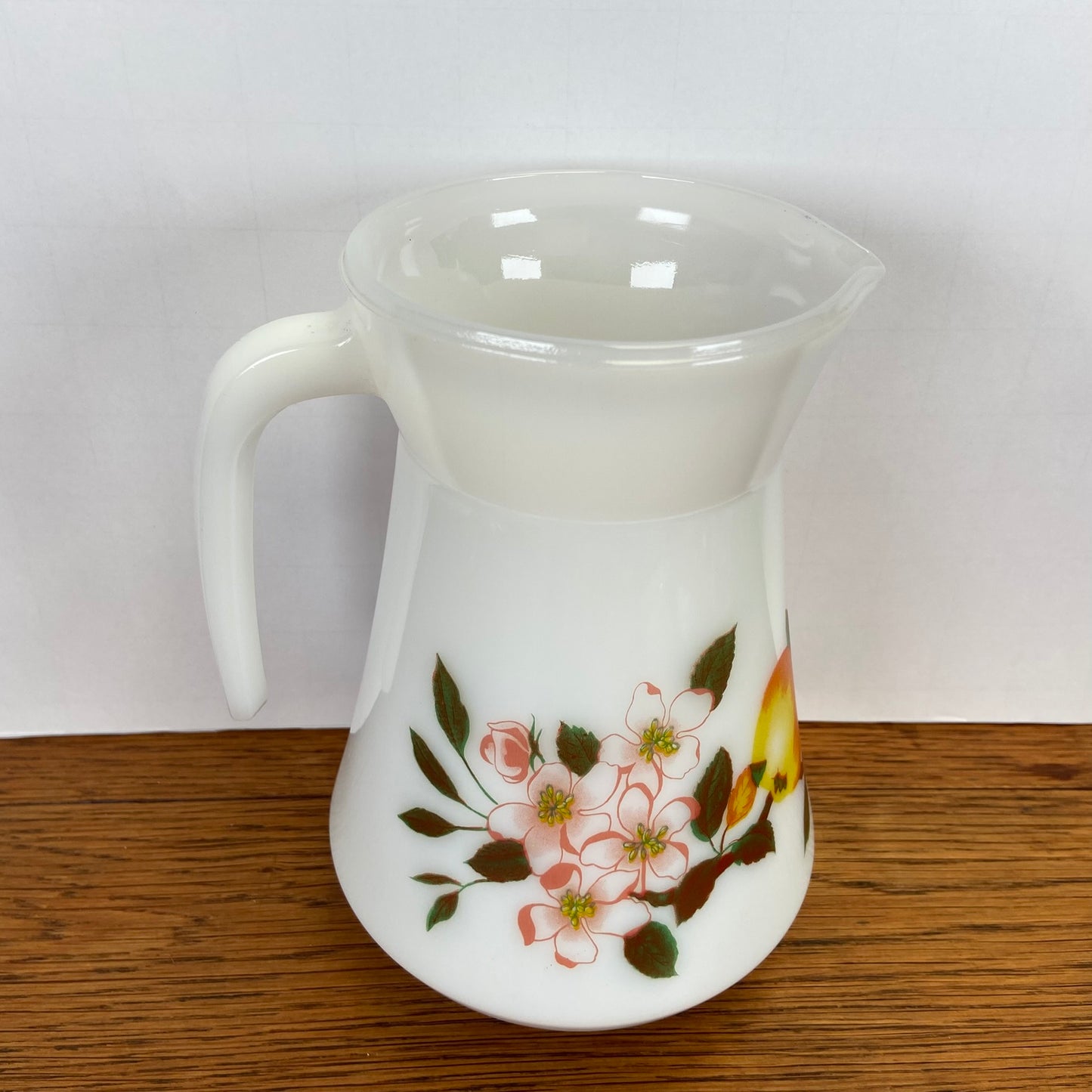 Vintage Arcopal waterkan Appel en Bloesem