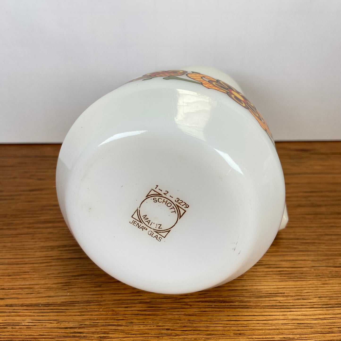 Vintage Jena Glas waterkan klein