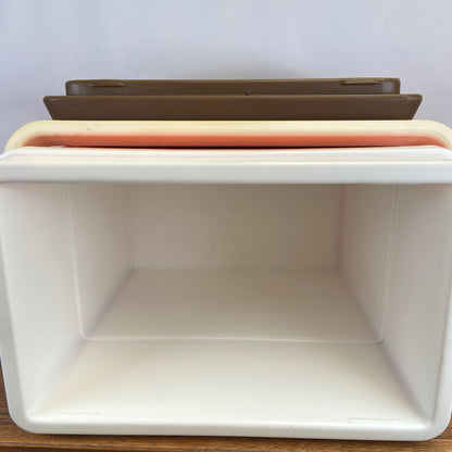 Vintage oranje curver koelbox