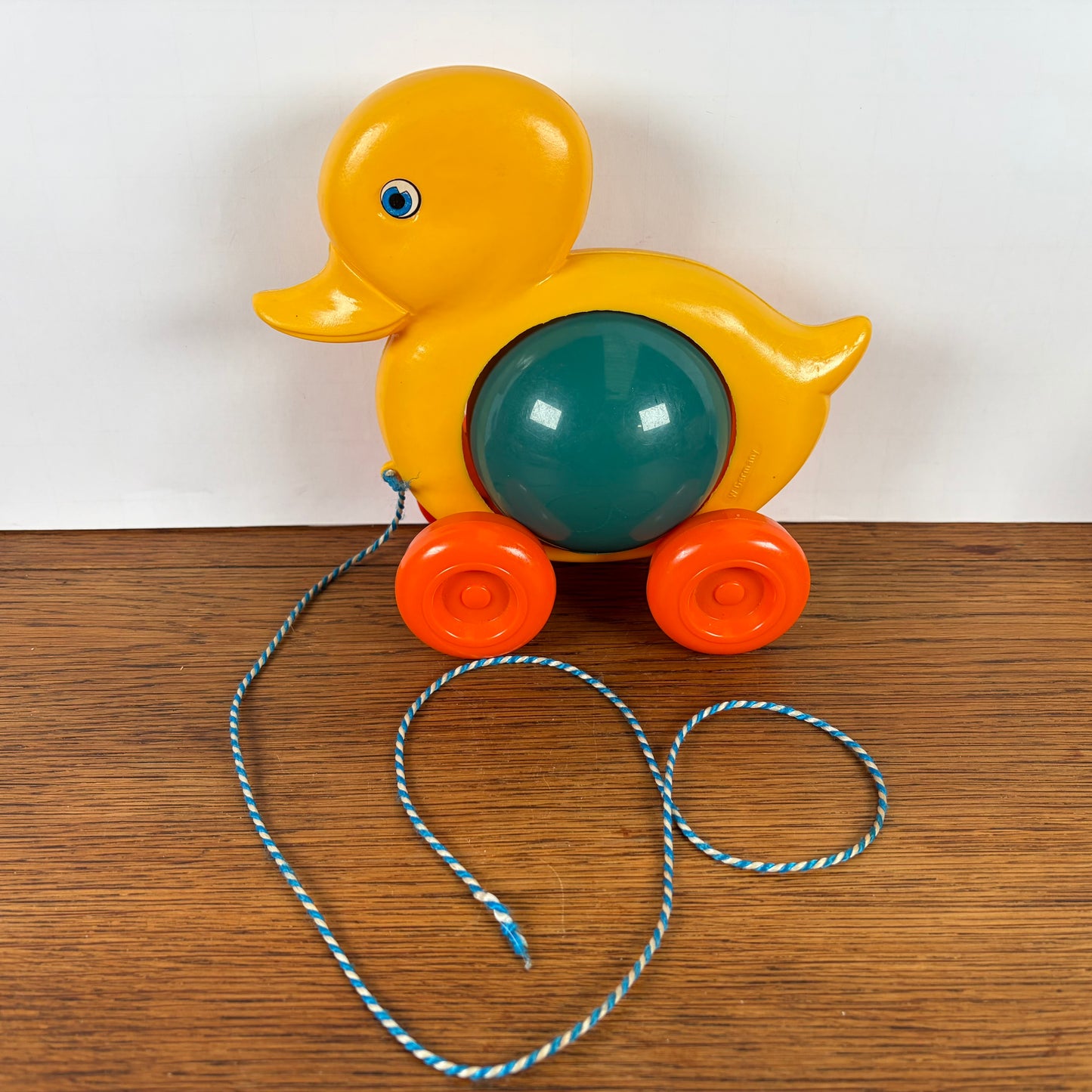 Vintage speelgoed trekeend