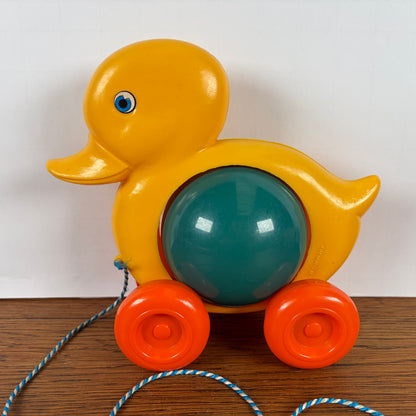 Vintage speelgoed trekeend