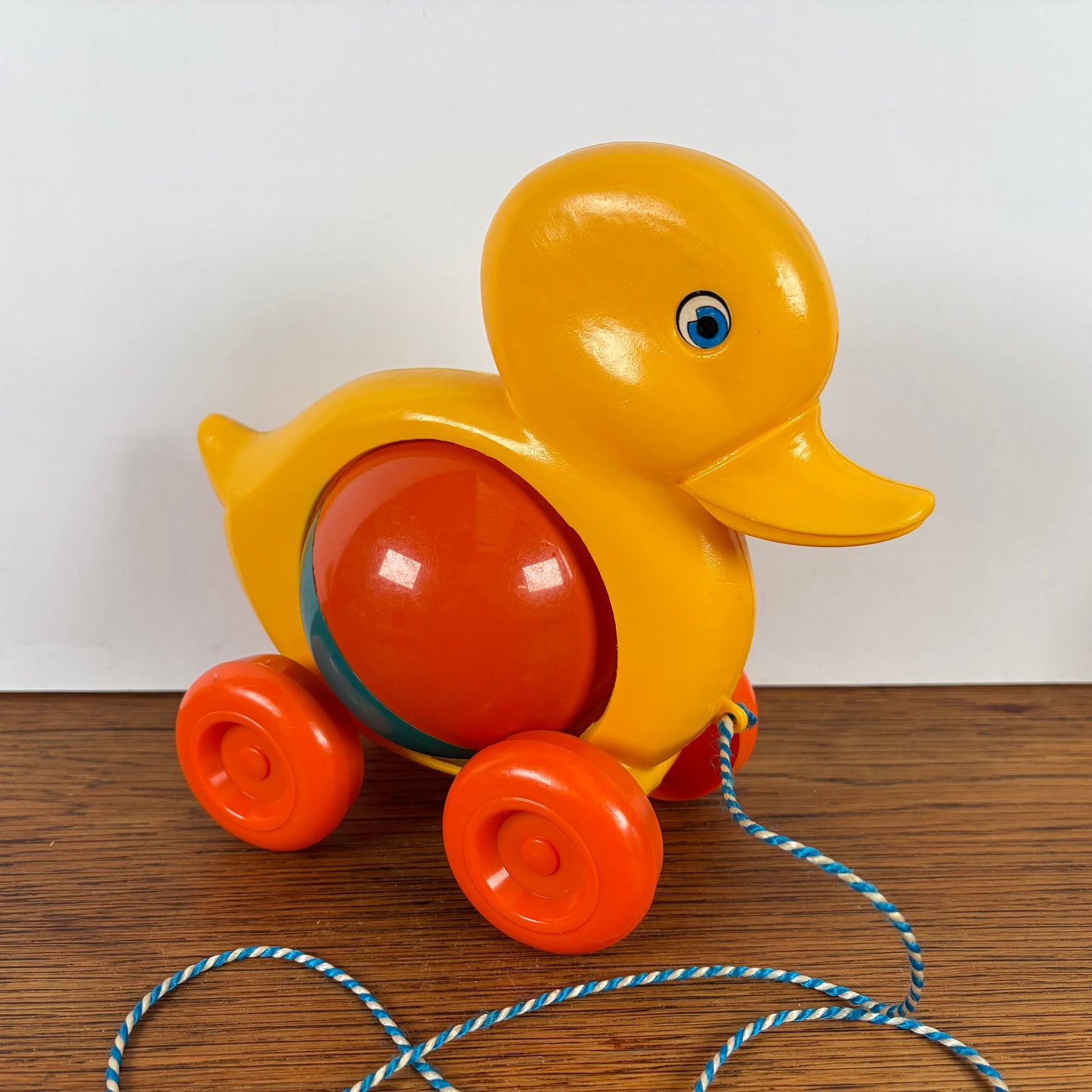 Vintage speelgoed trekeend