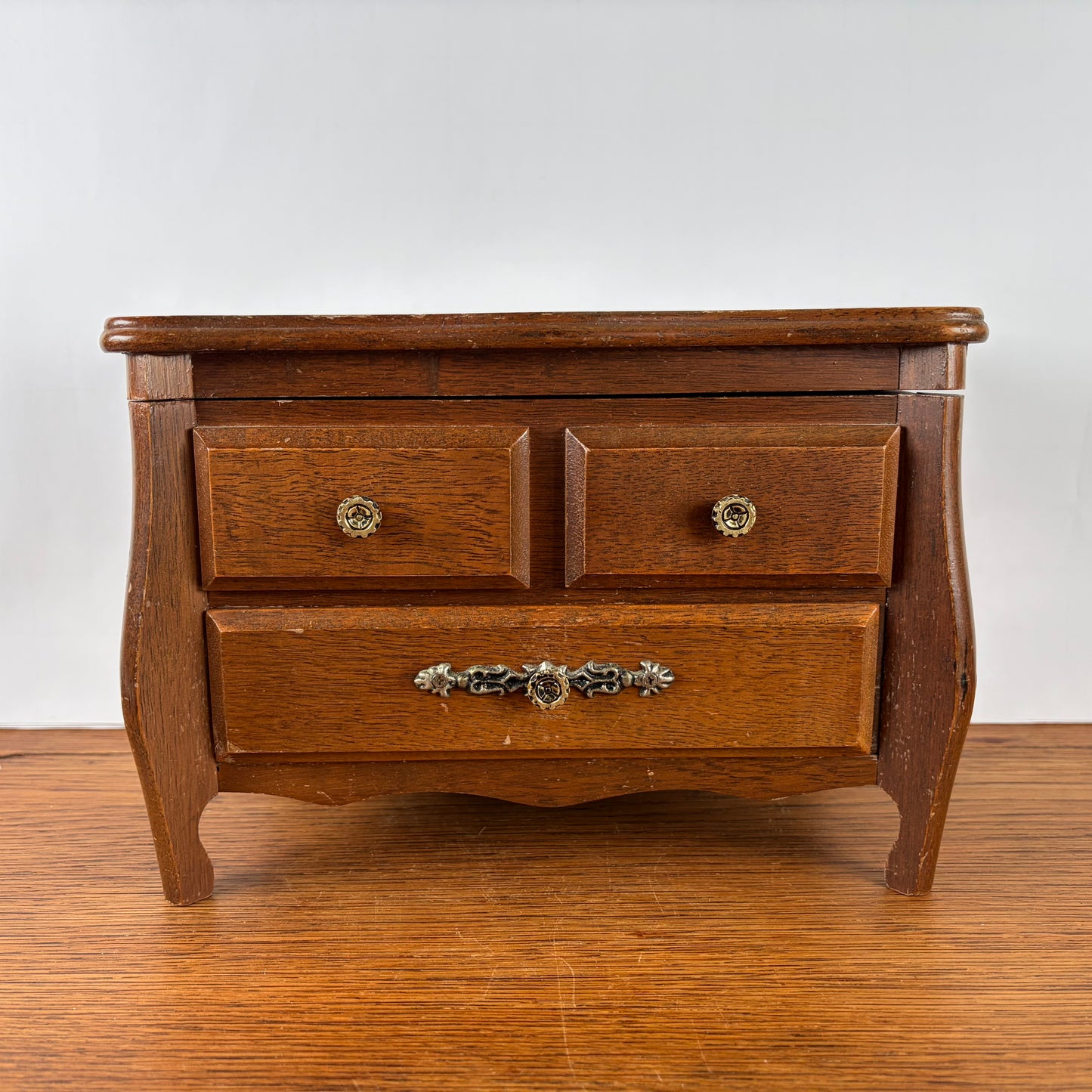 Vintage houten sieraden kistje