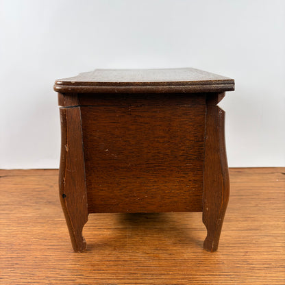 Vintage houten sieraden kistje