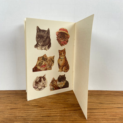 Vintage stickerboekje katten