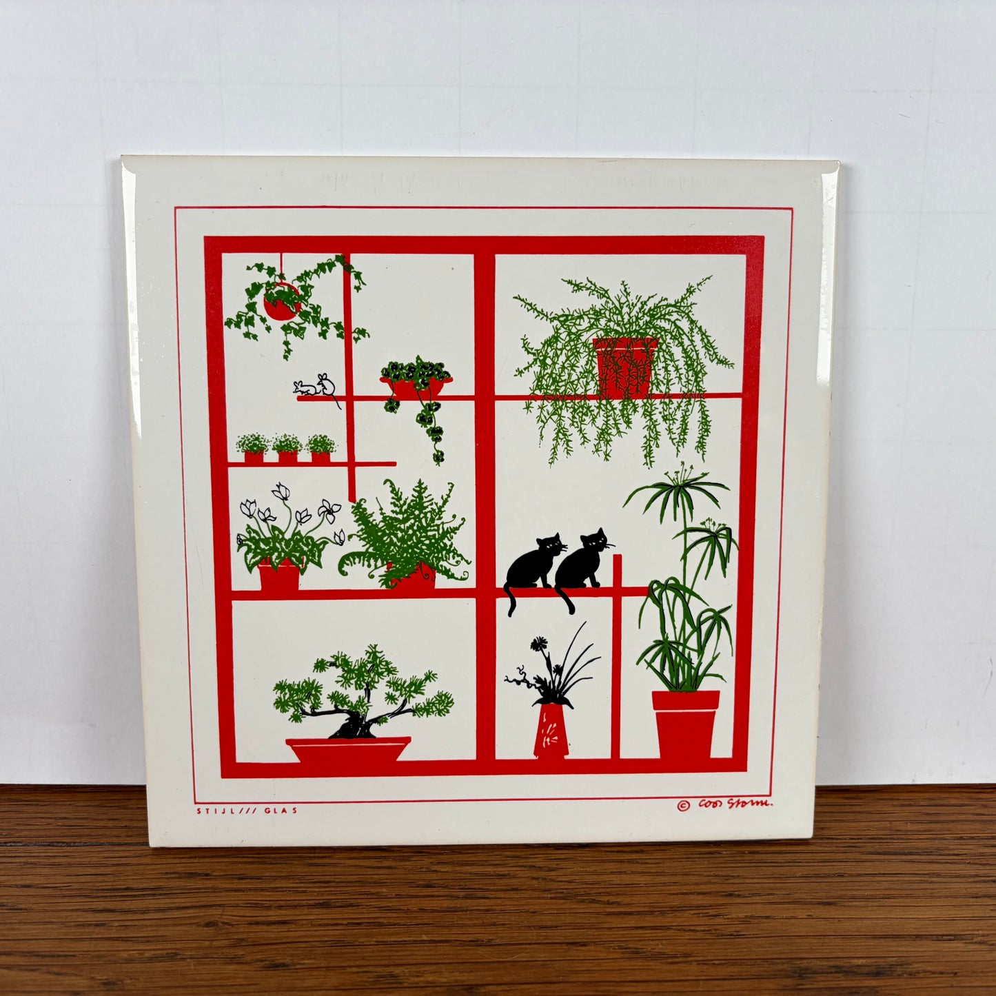 Vintage Coos Storm tegel katten