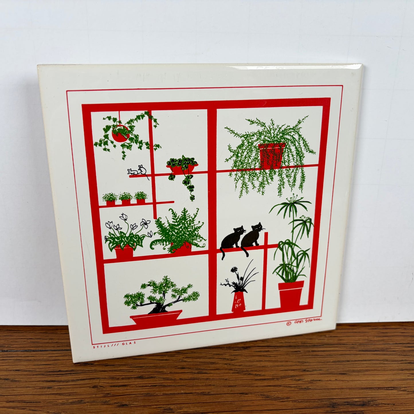 Vintage Coos Storm tegel katten