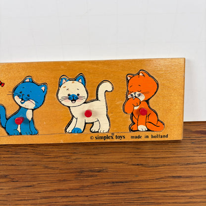 Vintage puzzel met katten
