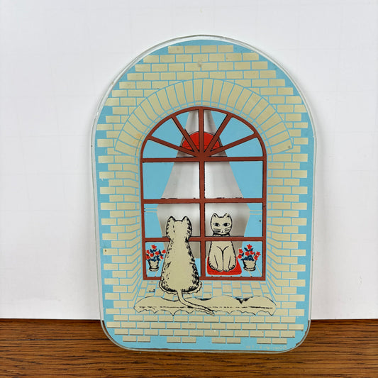 Vintage raamhanger kat