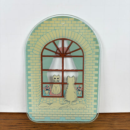 Vintage raamhanger kat