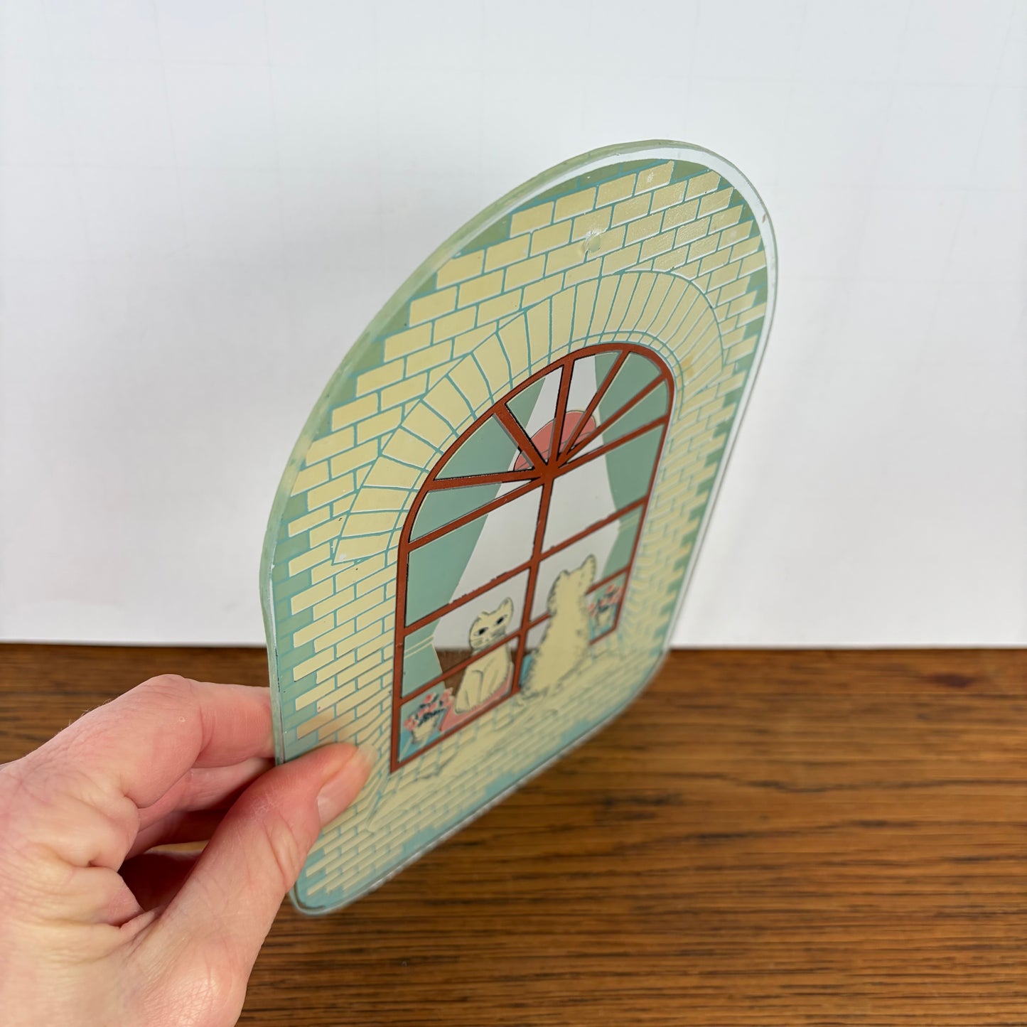 Vintage raamhanger kat