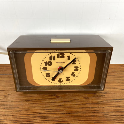 Bruine vintage wekker
