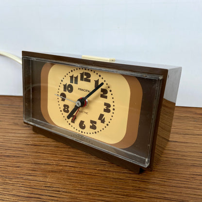Bruine vintage wekker