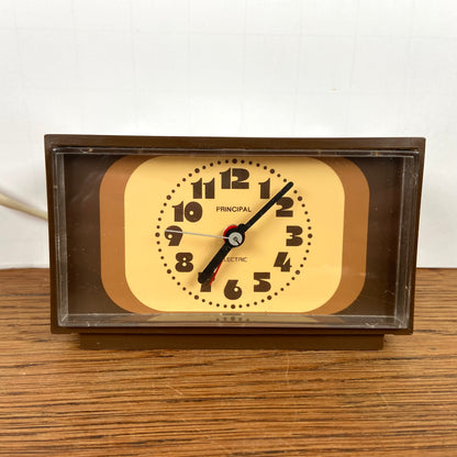 Bruine vintage wekker