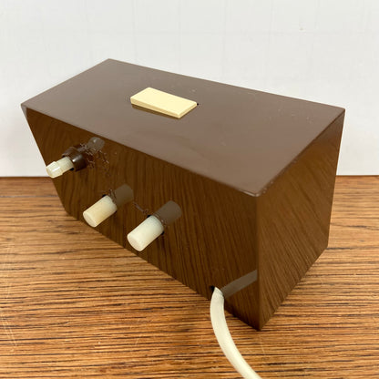 Bruine vintage wekker