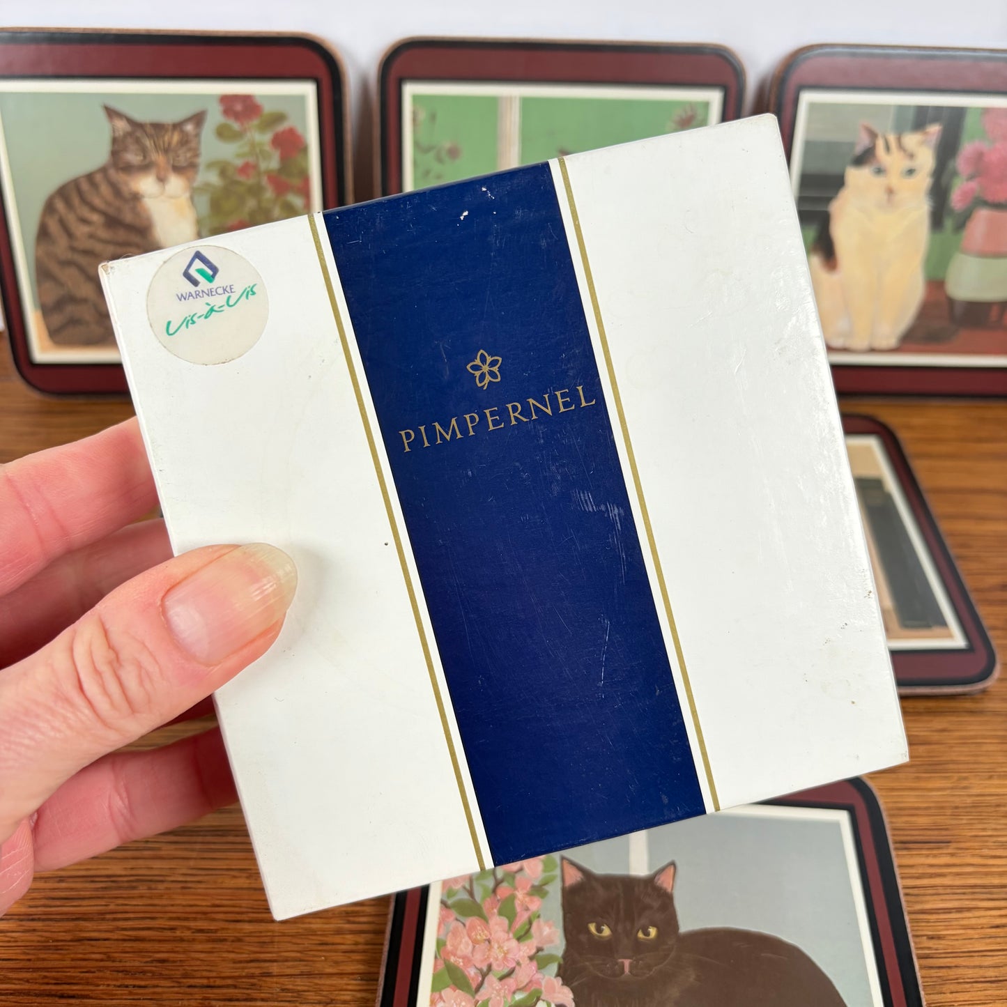 Vintage onderzetters katten