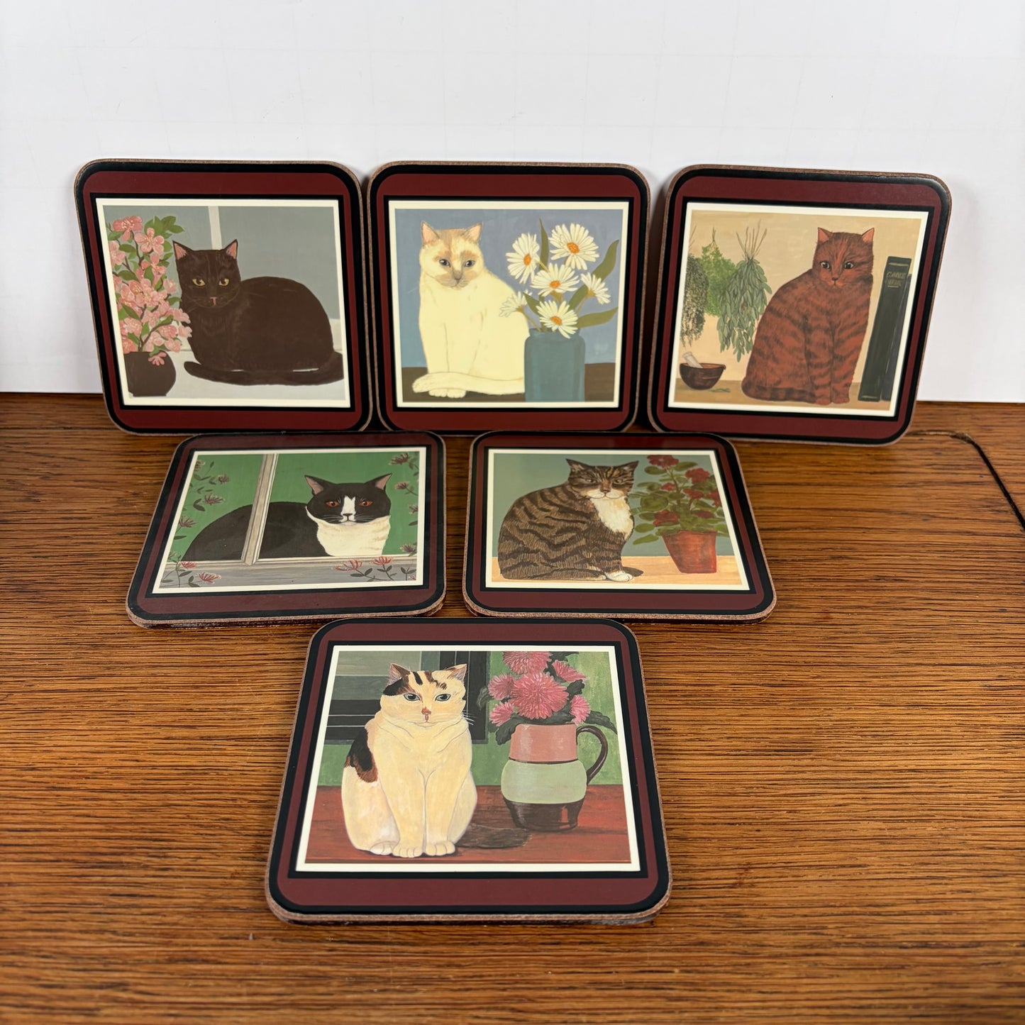 Vintage onderzetters katten