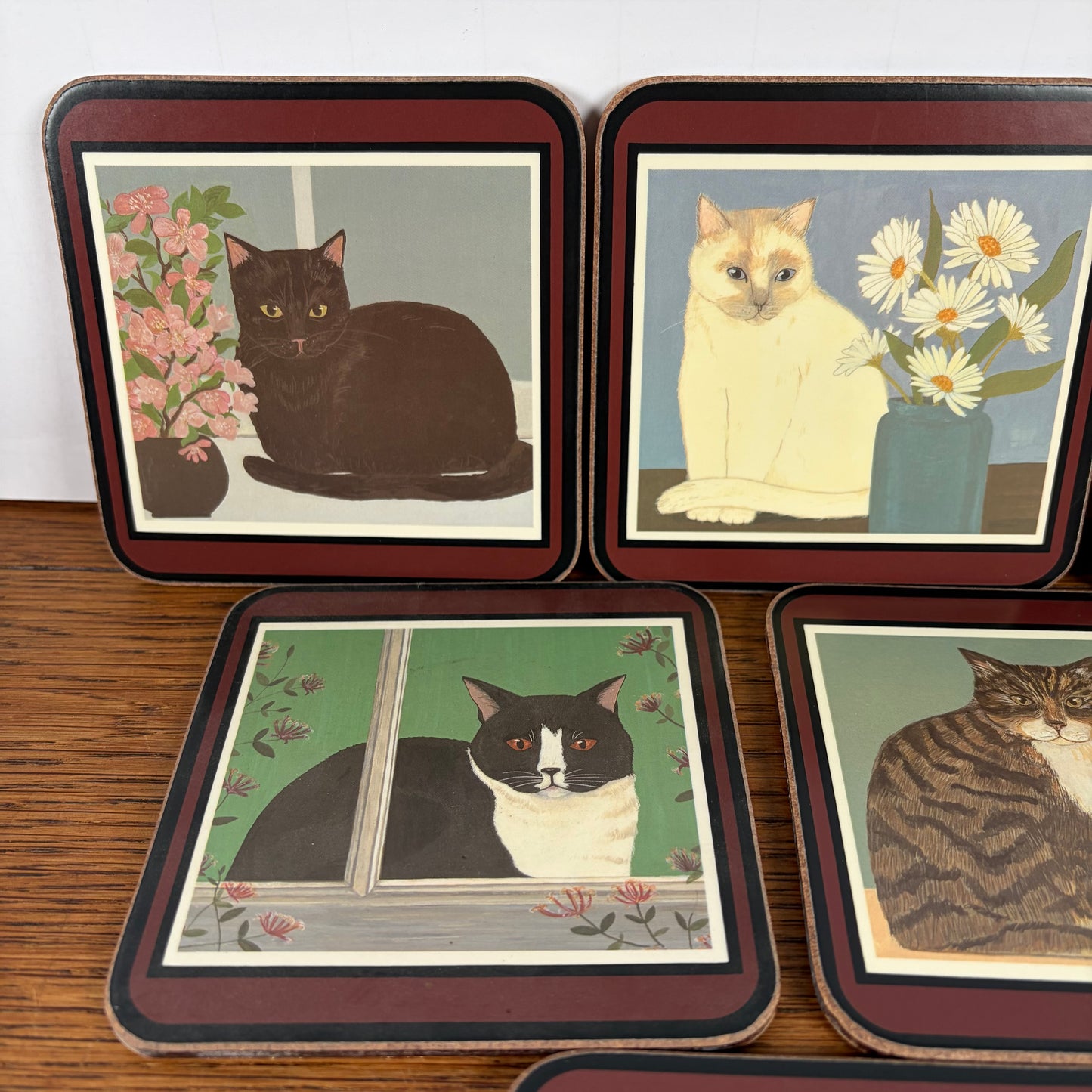 Vintage onderzetters katten
