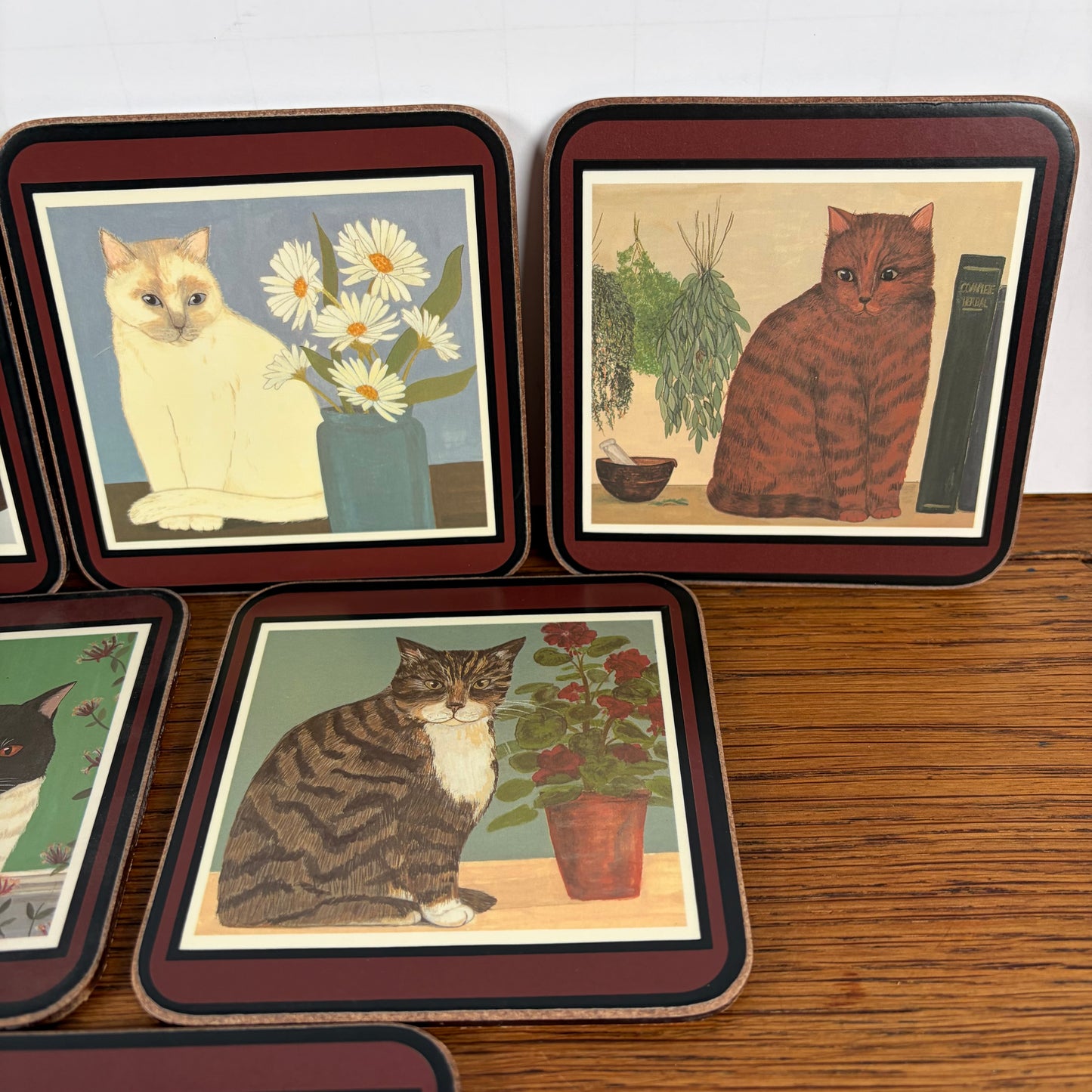 Vintage onderzetters katten