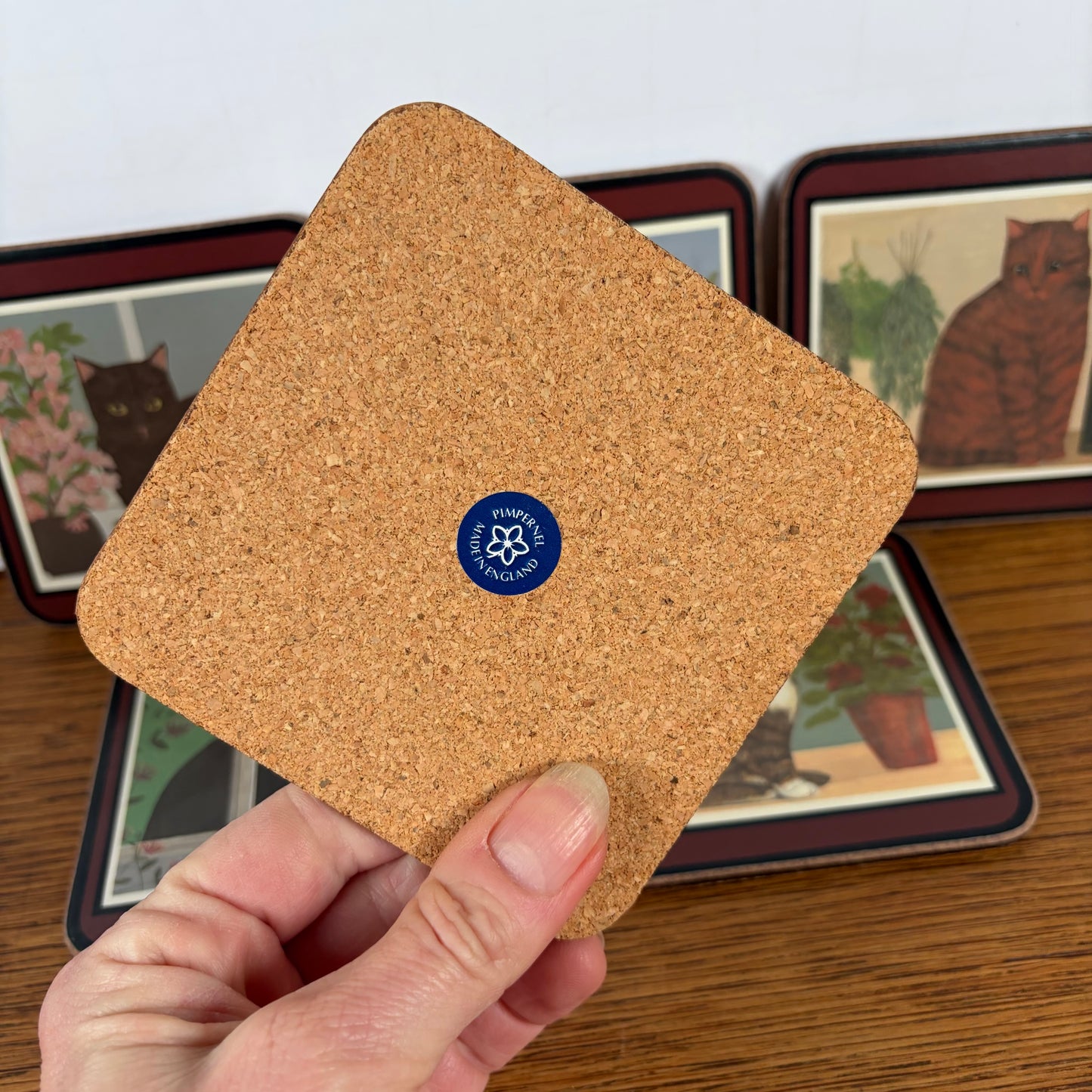 Vintage onderzetters katten