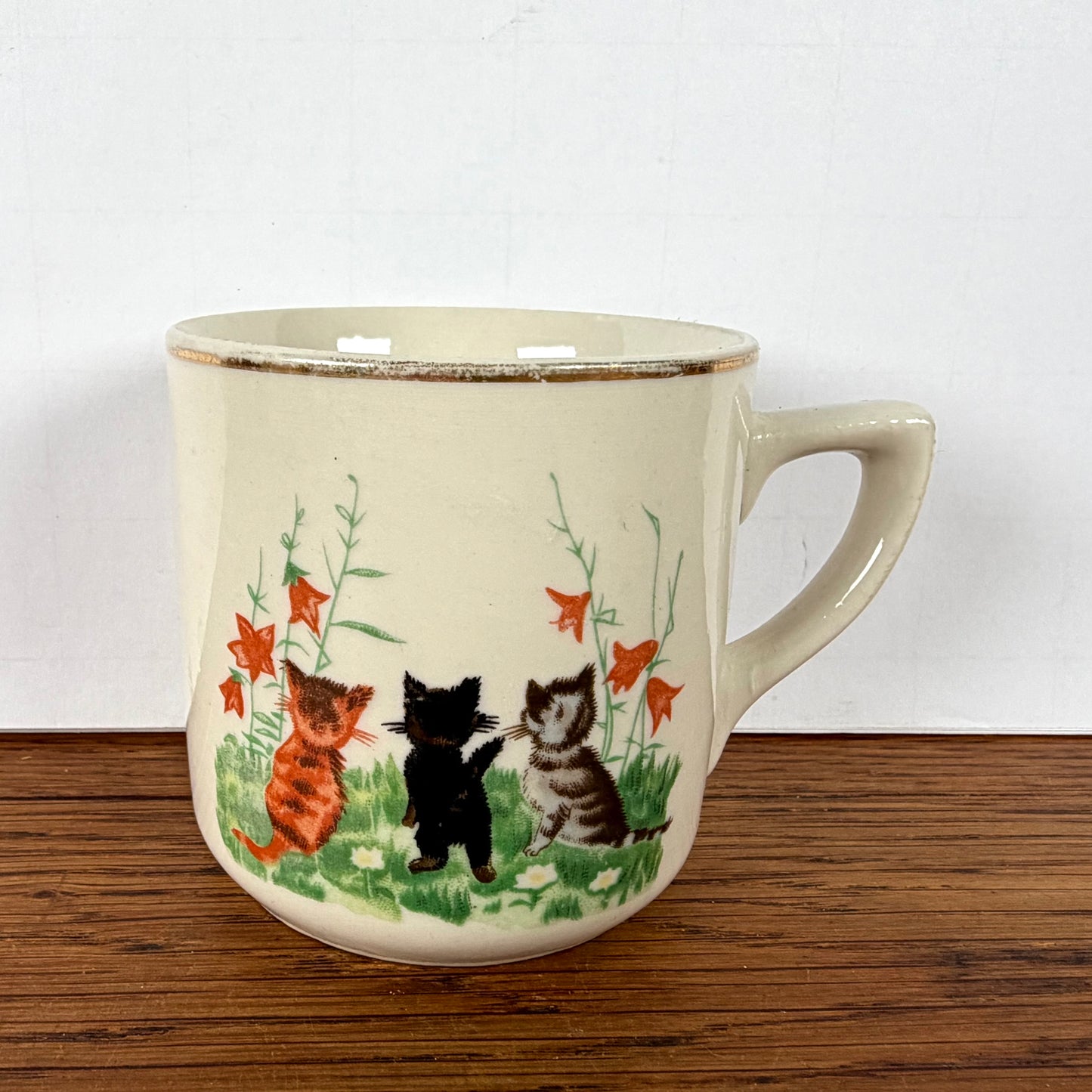 Vintage mok 3 katten