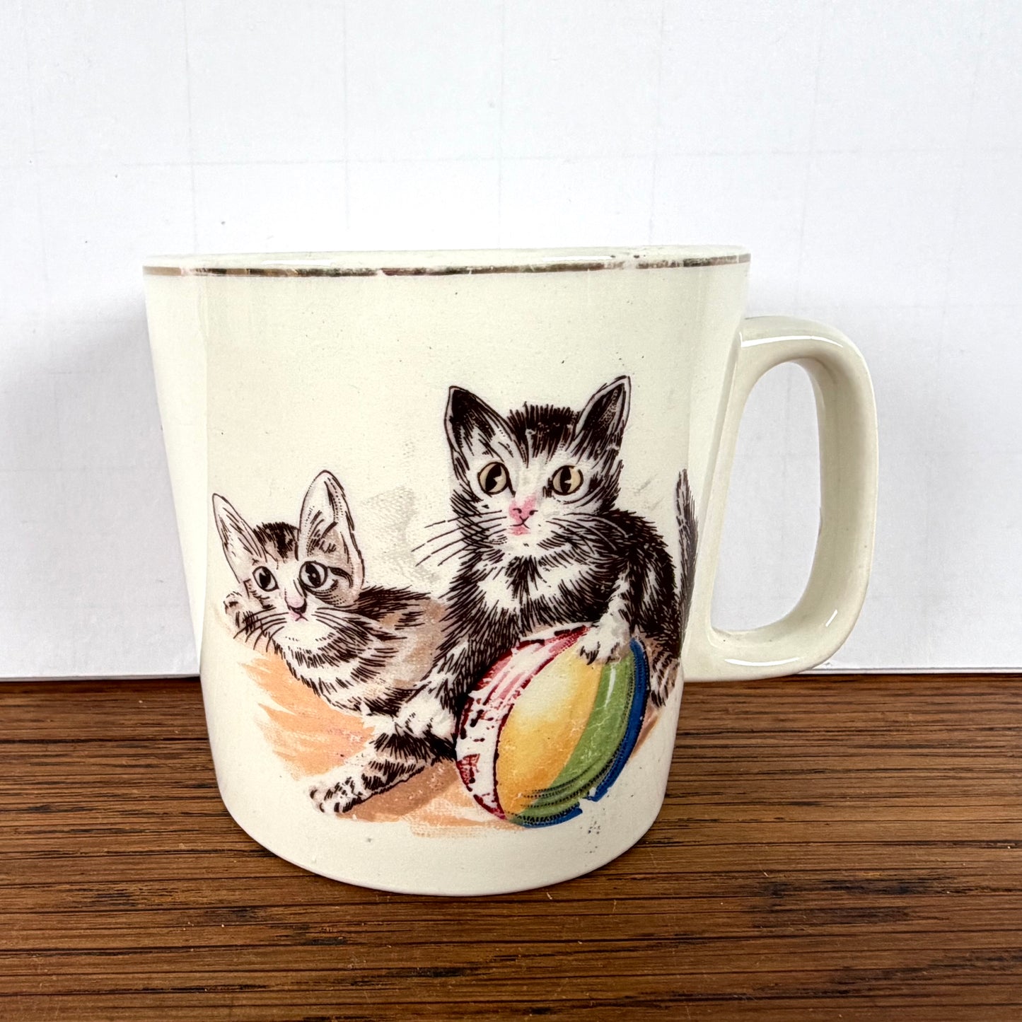 Vintage mok kittens P. Regout