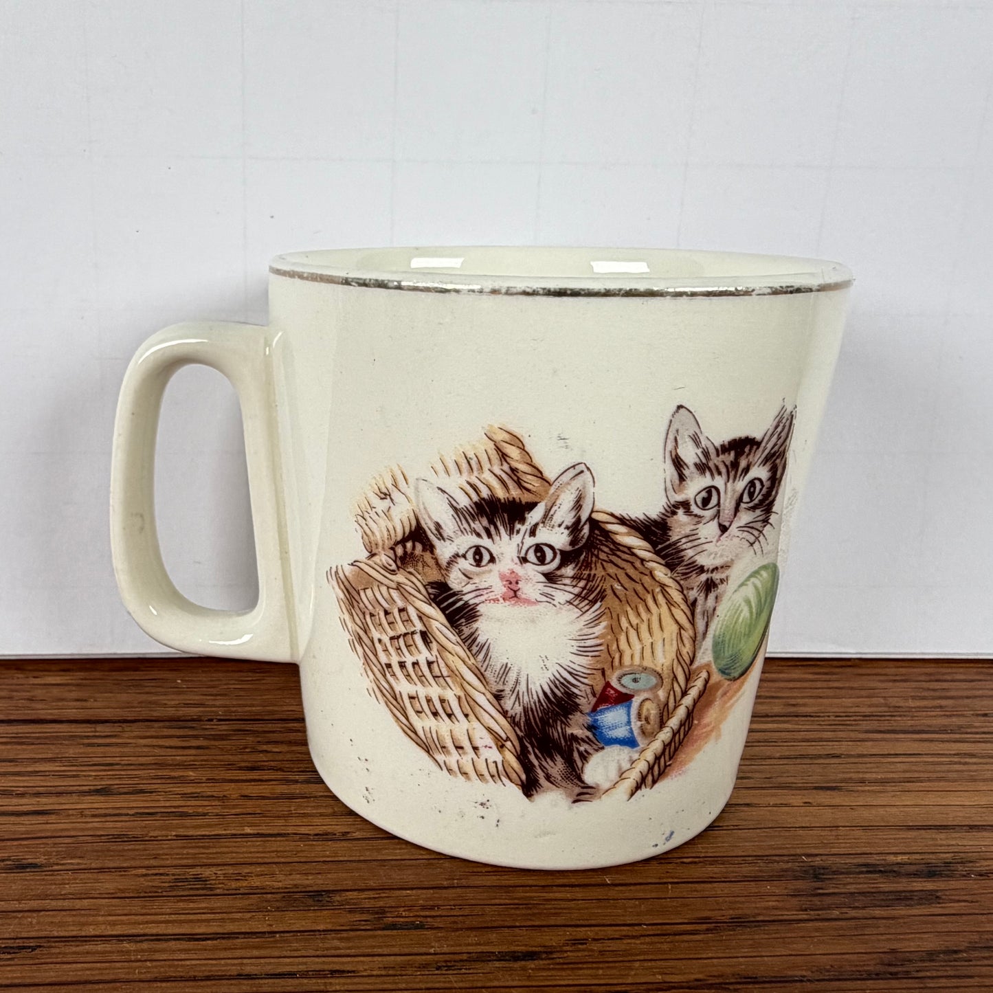 Vintage mok kittens P. Regout