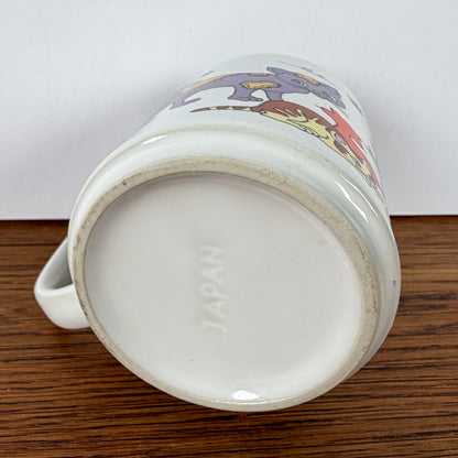 Vintage katten mok gekleurd