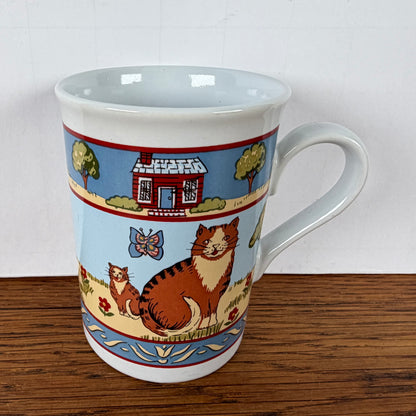 Vintage hoge mok kat