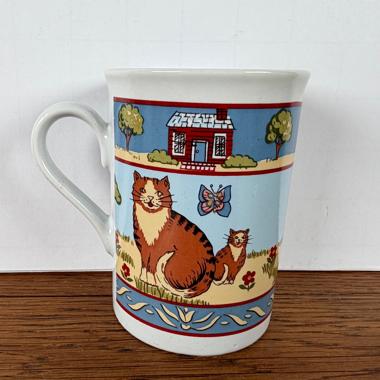 Vintage hoge mok kat