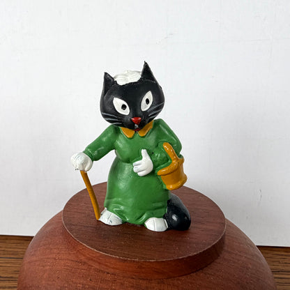 Vintage zwarte kat Schleich
