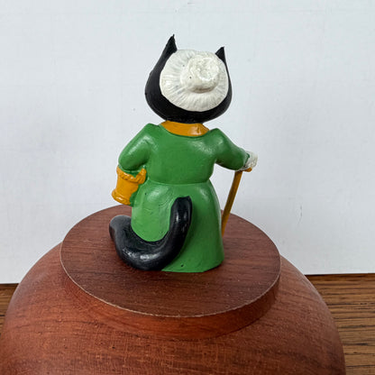 Vintage zwarte kat Schleich