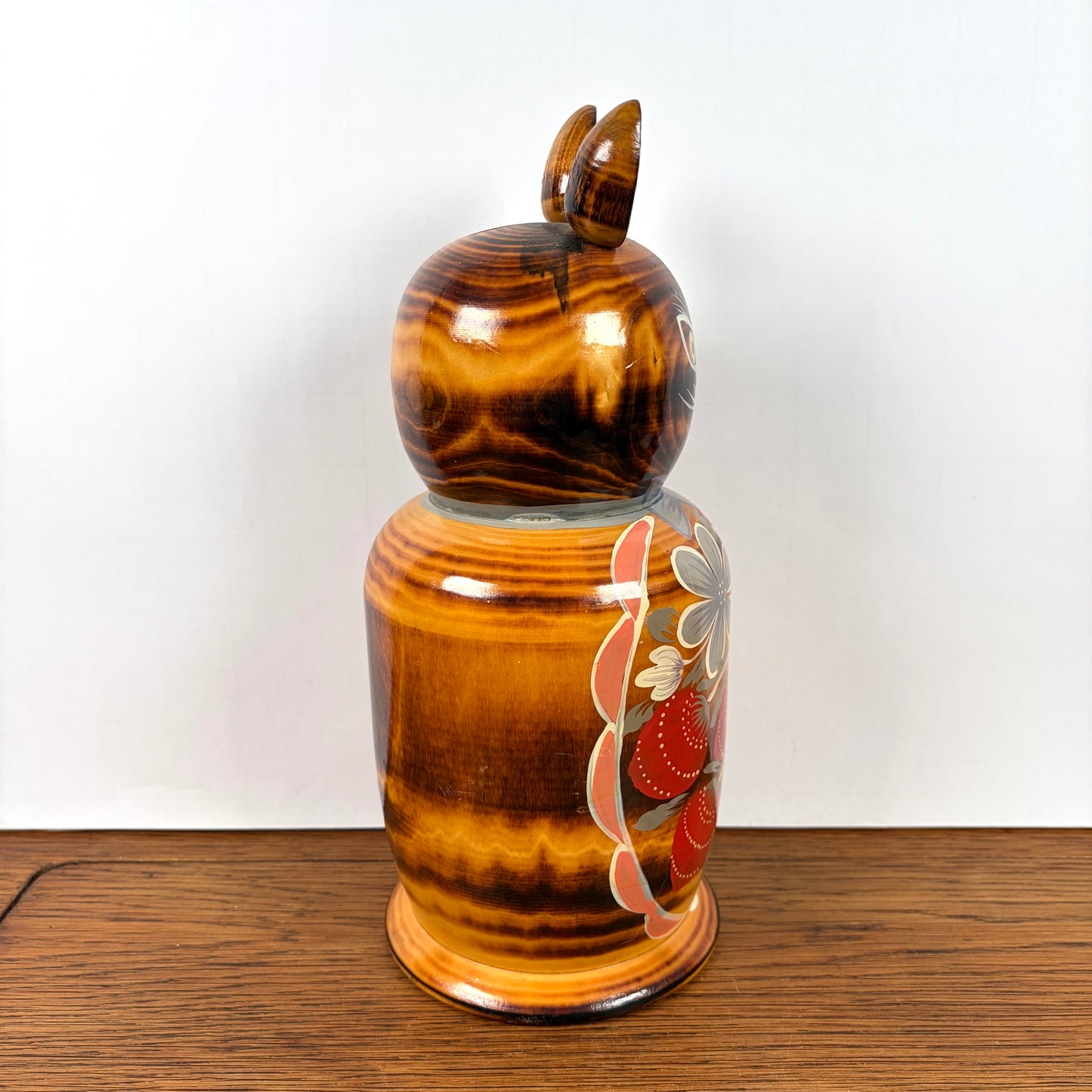 Vintage Spaarpot houten kat