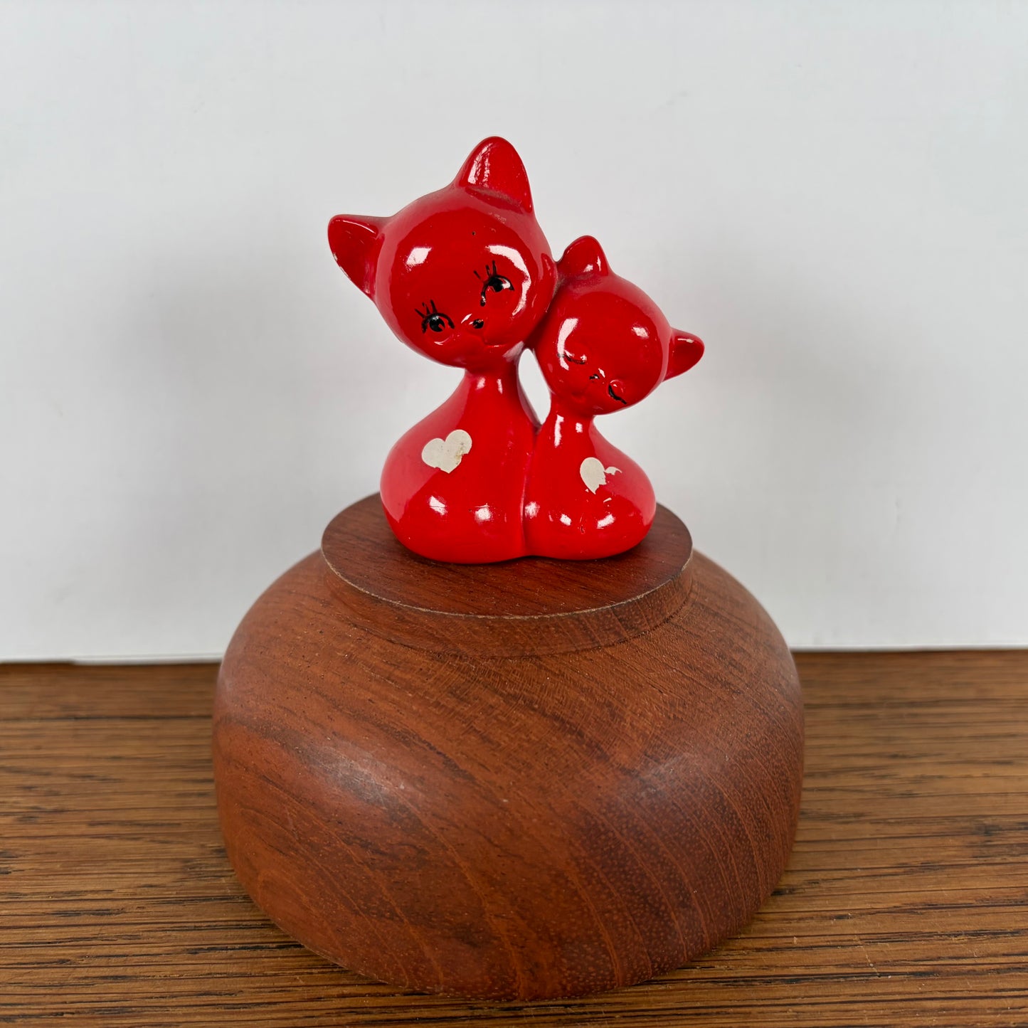 Rood katten duo met hart