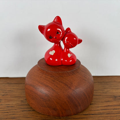 Rood katten duo met hart