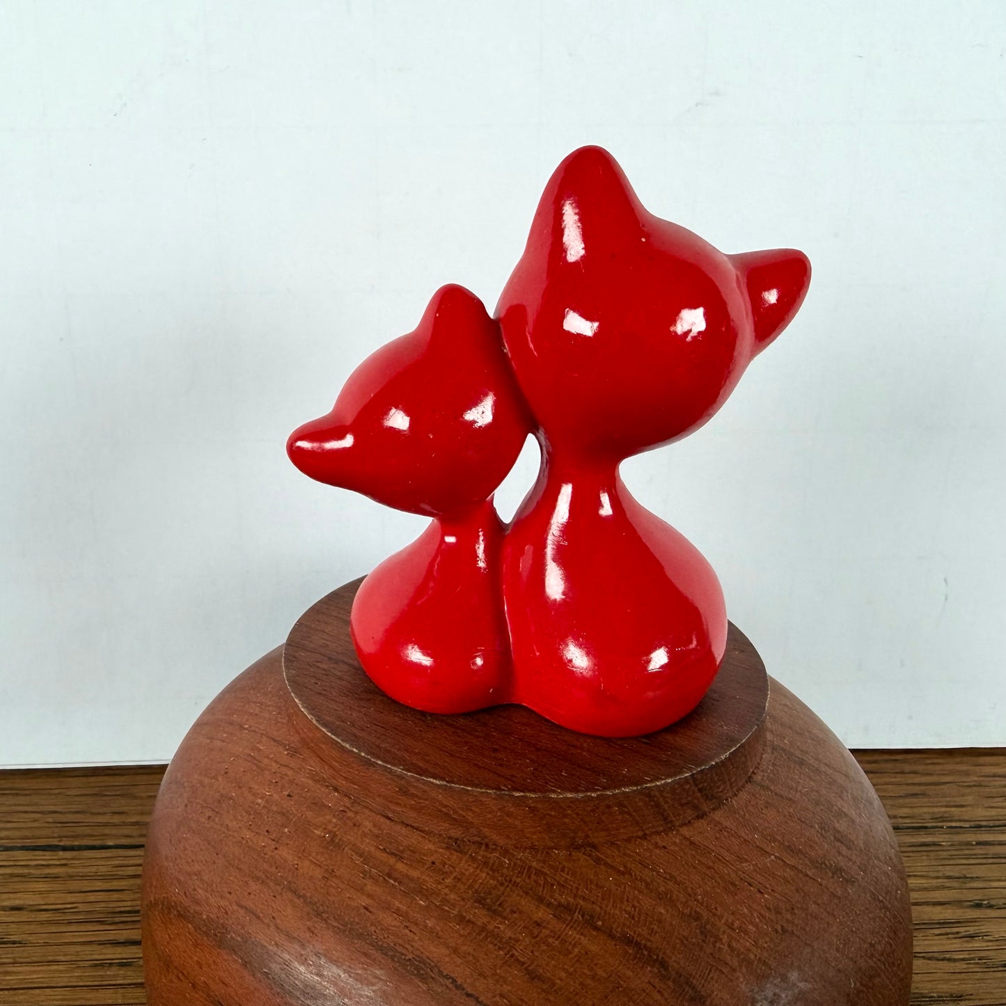 Rood katten duo met hart
