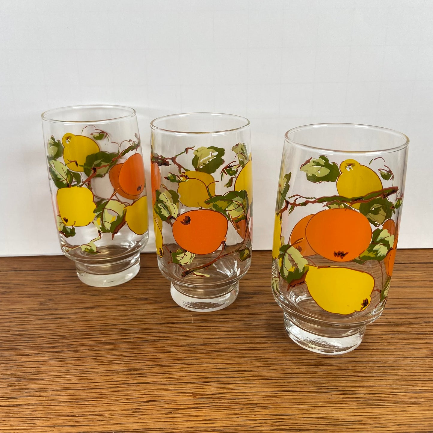 Vintage longdrinkglazen fruit